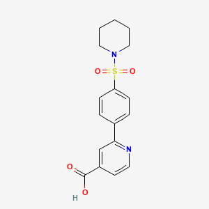 2-[4-(Piperidin-1-ylsulfonyl)phenyl]isonicotinic acid