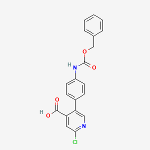 5-(4-Cbz-Aminopheny)-2-chloroisonicotinic acid, 95%