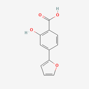 4-(Furan-2-YL)-2-hydroxybenzoic acid