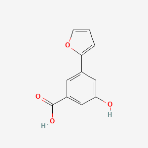 molecular formula C11H8O4 B6395660 3-(Furan-2-YL)-5-hydroxybenzoic acid CAS No. 1261960-70-6