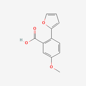 molecular formula C12H10O4 B6395680 2-(Furan-2-YL)-5-methoxybenzoic acid CAS No. 1261925-49-8