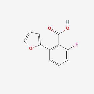 molecular formula C11H7FO3 B6395682 2-Fluoro-6-(furan-2-yl)benzoic acid CAS No. 1261990-22-0