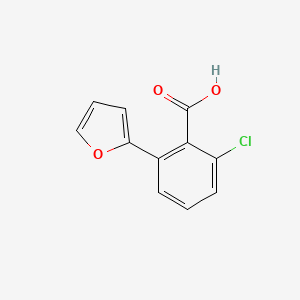 2-Chloro-6-(furan-2-yl)benzoic acid