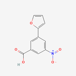 molecular formula C11H7NO5 B6395733 3-(Furan-2-YL)-5-nitrobenzoic acid CAS No. 1261953-22-3