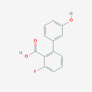 6-Fluoro-2-(3-hydroxyphenyl)benzoic acid