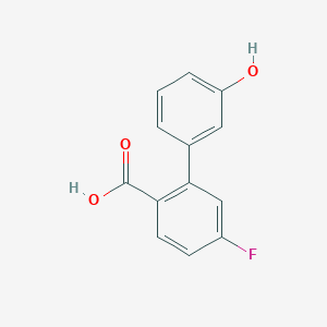 4-Fluoro-2-(3-hydroxyphenyl)benzoic acid