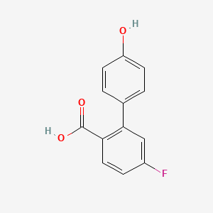 4-Fluoro-2-(4-hydroxyphenyl)benzoic acid