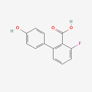 6-Fluoro-2-(4-hydroxyphenyl)benzoic acid