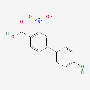 4-(4-Hydroxyphenyl)-2-nitrobenzoic acid