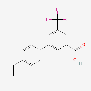 3-(4-Ethylphenyl)-5-trifluoromethylbenzoic acid, 95%
