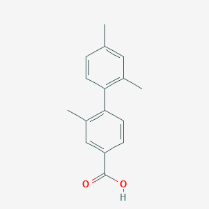 4-(2,4-Dimethylphenyl)-3-methylbenzoic acid, 95%