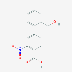 4-(2-Hydroxymethylphenyl)-2-nitrobenzoic acid