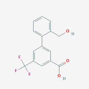 3-(2-Hydroxymethylphenyl)-5-trifluoromethylbenzoic acid