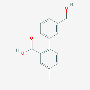 2-(3-Hydroxymethylphenyl)-5-methylbenzoic acid