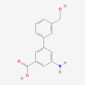 3-Amino-5-(3-hydroxymethylphenyl)benzoic acid, 95%