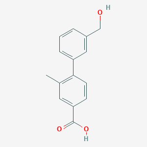 4-(3-Hydroxymethylphenyl)-3-methylbenzoic acid