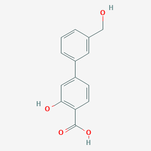 2-Hydroxy-4-(3-hydroxymethylphenyl)benzoic acid