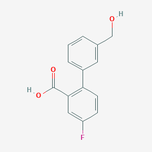 5-Fluoro-2-(3-hydroxymethylphenyl)benzoic acid