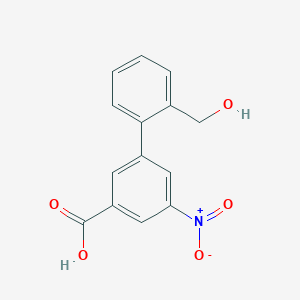 3-(2-Hydroxymethylphenyl)-5-nitrobenzoic acid