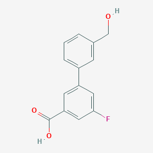 5-Fluoro-3-(3-hydroxymethylphenyl)benzoic acid