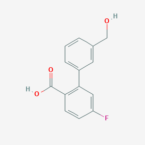 4-Fluoro-2-(3-hydroxymethylphenyl)benzoic acid