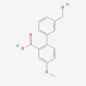 2-(3-Hydroxymethylphenyl)-5-methoxybenzoic acid