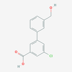 5-Chloro-3-(3-hydroxymethylphenyl)benzoic acid, 95%