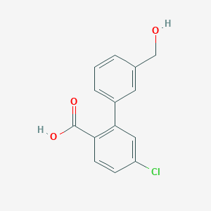 4-Chloro-2-(3-hydroxymethylphenyl)benzoic acid