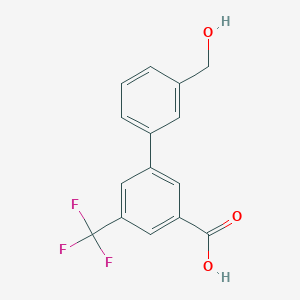 3-(3-Hydroxymethylphenyl)-5-trifluoromethylbenzoic acid