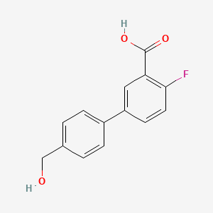 2-Fluoro-5-(4-hydroxymethylphenyl)benzoic acid