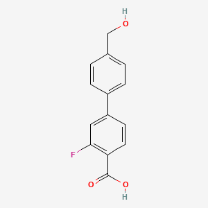 2-Fluoro-4-(4-hydroxymethylphenyl)benzoic acid