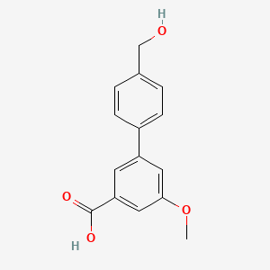 3-(4-Hydroxymethylphenyl)-5-methoxybenzoic acid