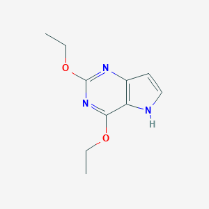 molecular formula C10H13N3O2 B064001 2,4-Diethoxy-5H-pyrrolo[3,2-d]pyrimidine CAS No. 172982-65-9
