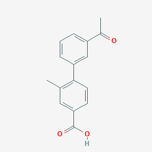 4-(3-Acetylphenyl)-3-methylbenzoic acid, 95%