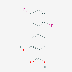 4-(2,5-Difluorophenyl)-2-hydroxybenzoic acid, 95%