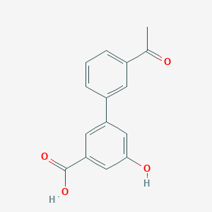 3-(3-Acetylphenyl)-5-hydroxybenzoic acid, 95%