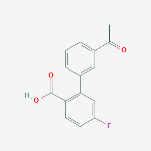 2-(3-Acetylphenyl)-4-fluorobenzoic acid, 95%