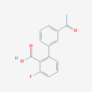 2-(3-Acetylphenyl)-6-fluorobenzoic acid, 95%