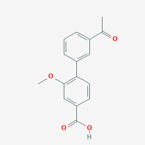 4-(3-Acetylphenyl)-3-methoxybenzoic acid, 95%