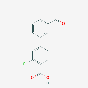 4-(3-Acetylphenyl)-2-chlorobenzoic acid;  95%