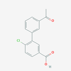 3-(3-Acetylphenyl)-4-chlorobenzoic acid, 95%