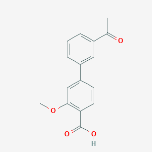 4-(3-Acetylphenyl)-2-methoxybenzoic acid, 95%