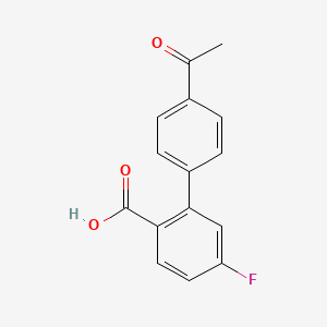 2-(4-Acetylphenyl)-4-fluorobenzoic acid, 95%