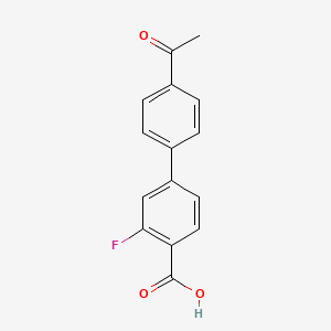 4-(4-Acetylphenyl)-2-fluorobenzoic acid, 95%