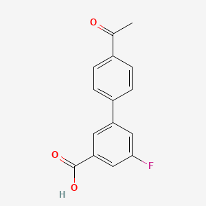 3-(4-Acetylphenyl)-5-fluorobenzoic acid, 95%