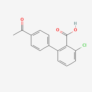 2-(4-Acetylphenyl)-6-chlorobenzoic acid