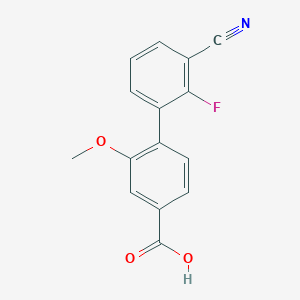 4-(3-Cyano-2-fluorophenyl)-3-methoxybenzoic acid, 95%