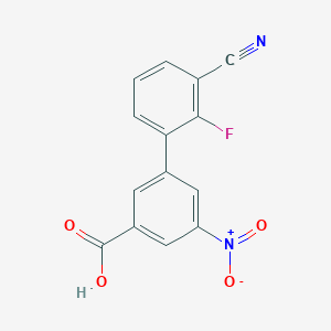 molecular formula C14H7FN2O4 B6400825 3-(3-Cyano-2-fluorophenyl)-5-nitrobenzoic acid CAS No. 1261974-53-1