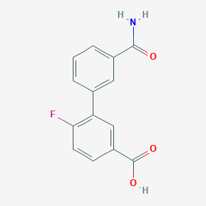 3-(3-Aminocarbonylphenyl)-4-fluorobenzoic acid