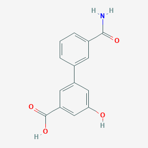 3-(3-Aminocarbonylphenyl)-5-hydroxybenzoic acid, 95%